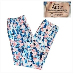 Disney x G by Giuliana Alice Through the Looking Glass Floral Pull-on Pants
